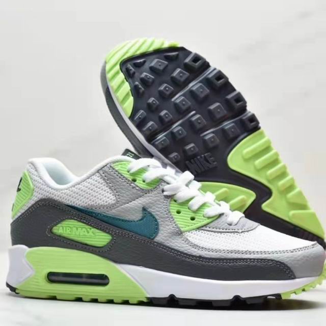 Nike Air Max 90 White Grey Green Men's Shoes Cheap-28 - Click Image to Close